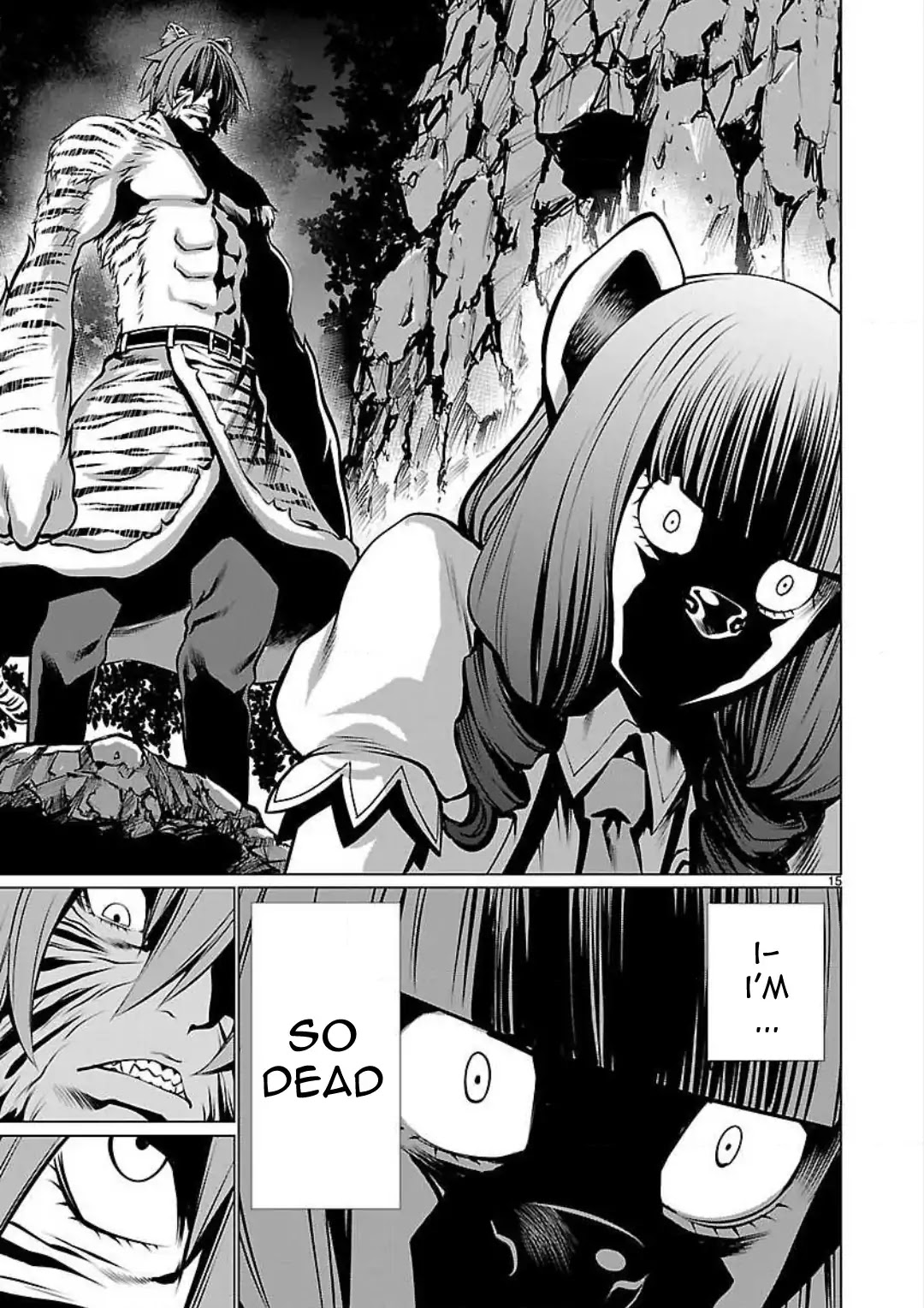 Killing Bites Chapter 47 page 16 - Chapter 47: If I Run Away Here, I'll Never Be The Champion!