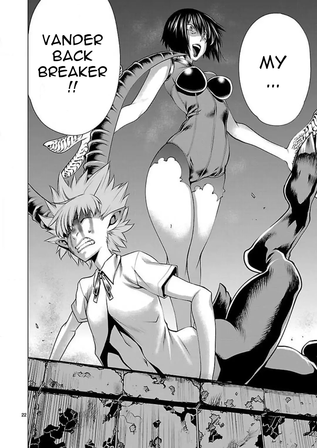 Killing Bites Chapter 47 page 23 - Chapter 47: If I Run Away Here, I'll Never Be The Champion!