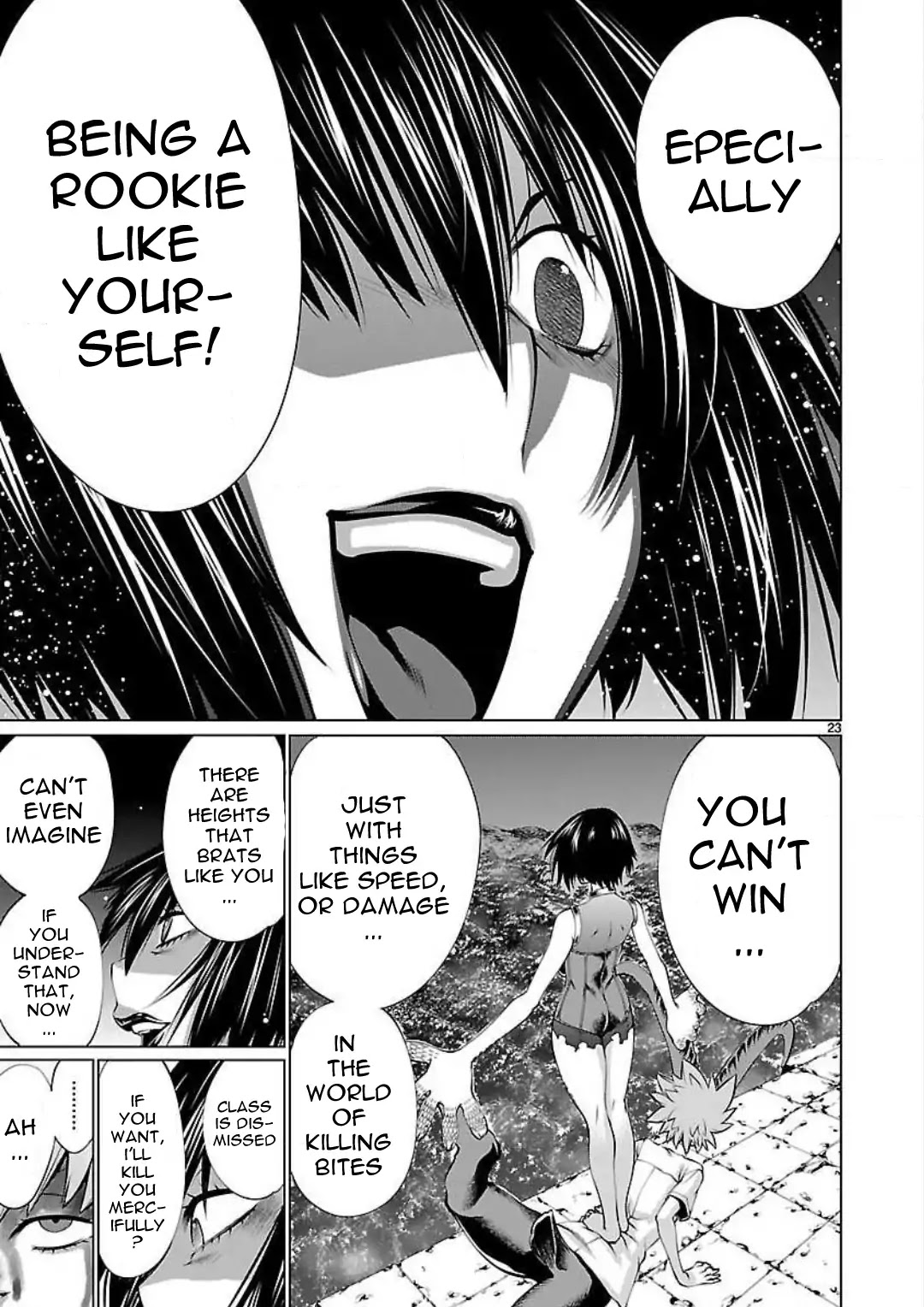 Killing Bites Chapter 47 page 24 - Chapter 47: If I Run Away Here, I'll Never Be The Champion!