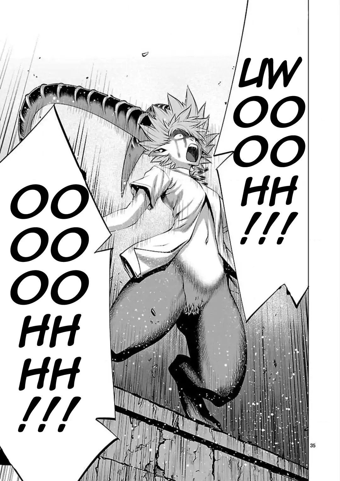 Killing Bites Chapter 47 page 35 - Chapter 47: If I Run Away Here, I'll Never Be The Champion!