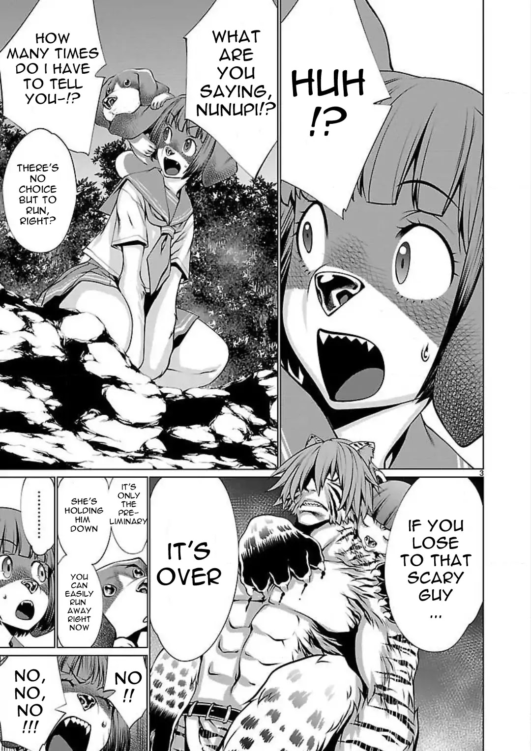 Killing Bites Chapter 47 page 4 - Chapter 47: If I Run Away Here, I'll Never Be The Champion!