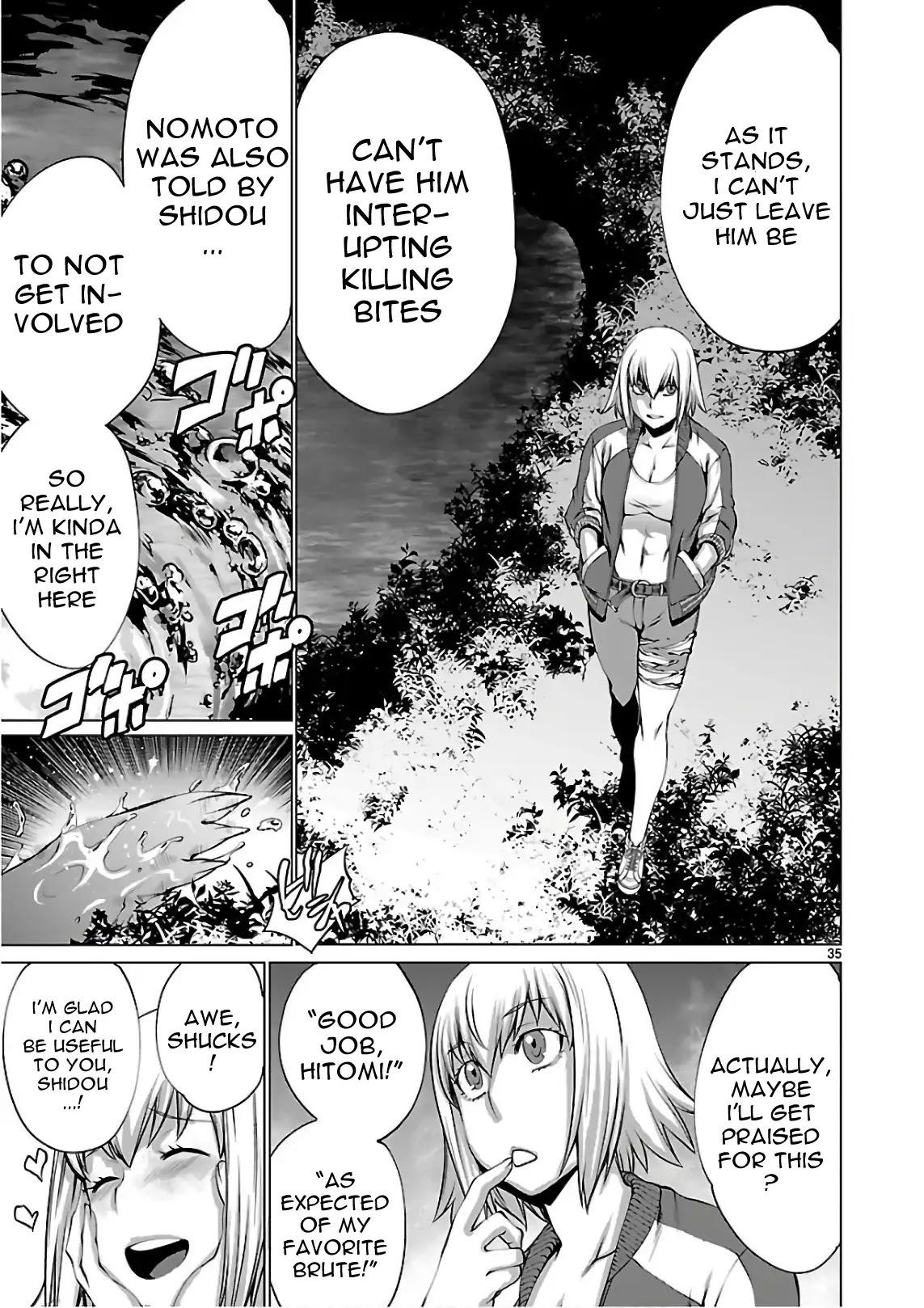 Killing Bites Chapter 50 page 35 - Chapter 50: Save Me, Nunupi!