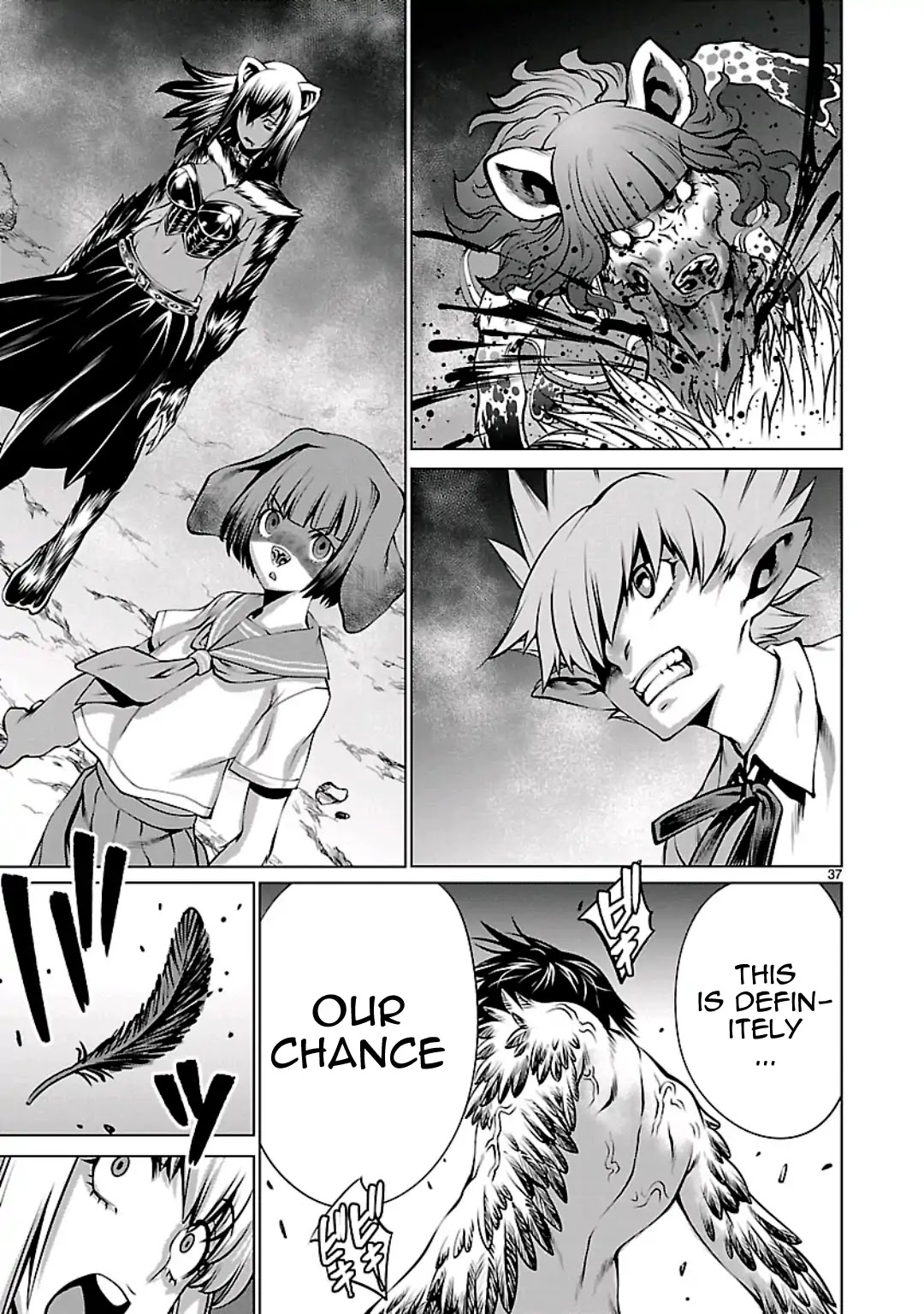Killing Bites Chapter 56 page 37 - Chapter 56: I Was Waiting For A Chance Like This