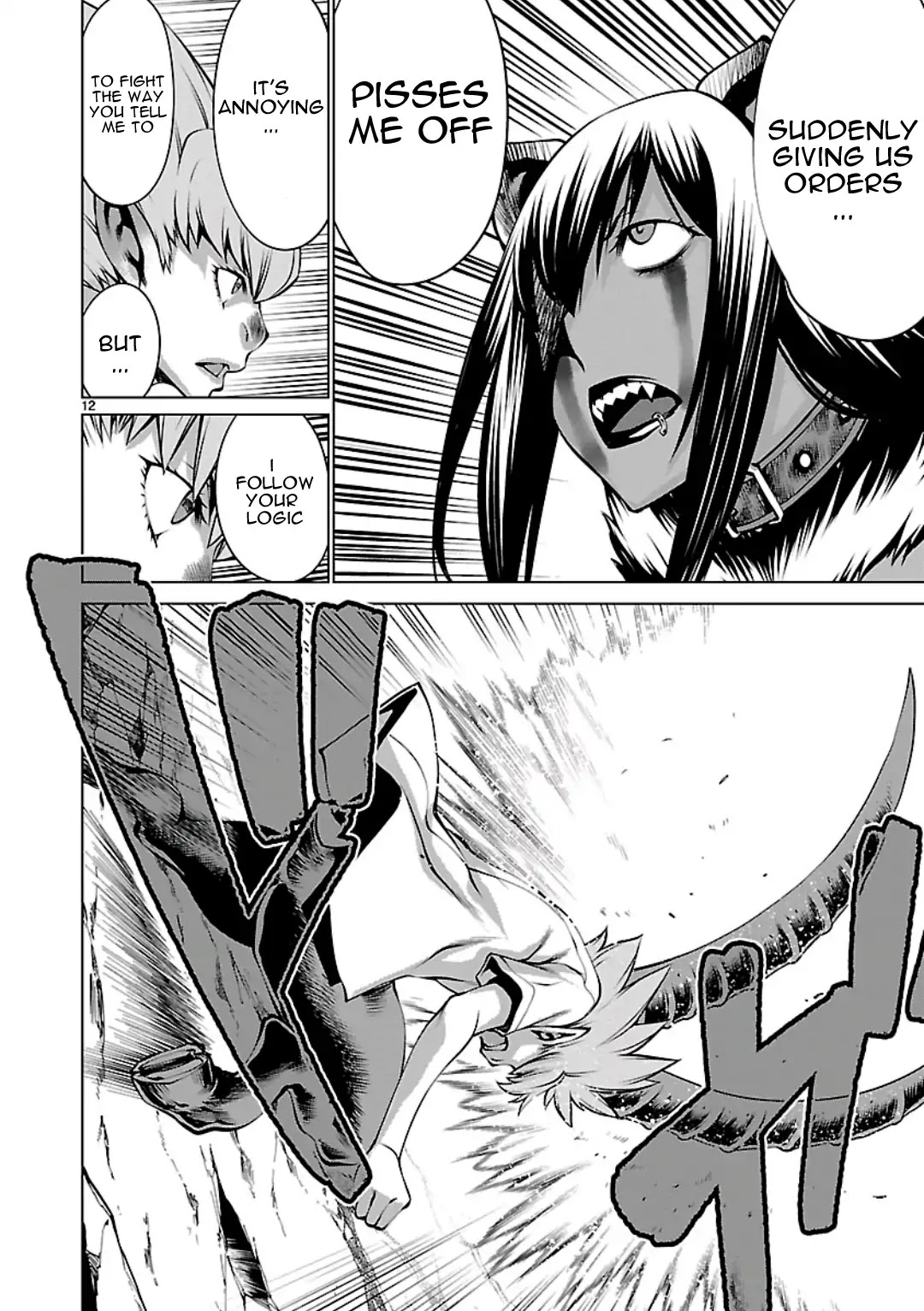 Killing Bites Chapter 57 page 12 - Chapter 57: Nodoka-Chan Is Crying