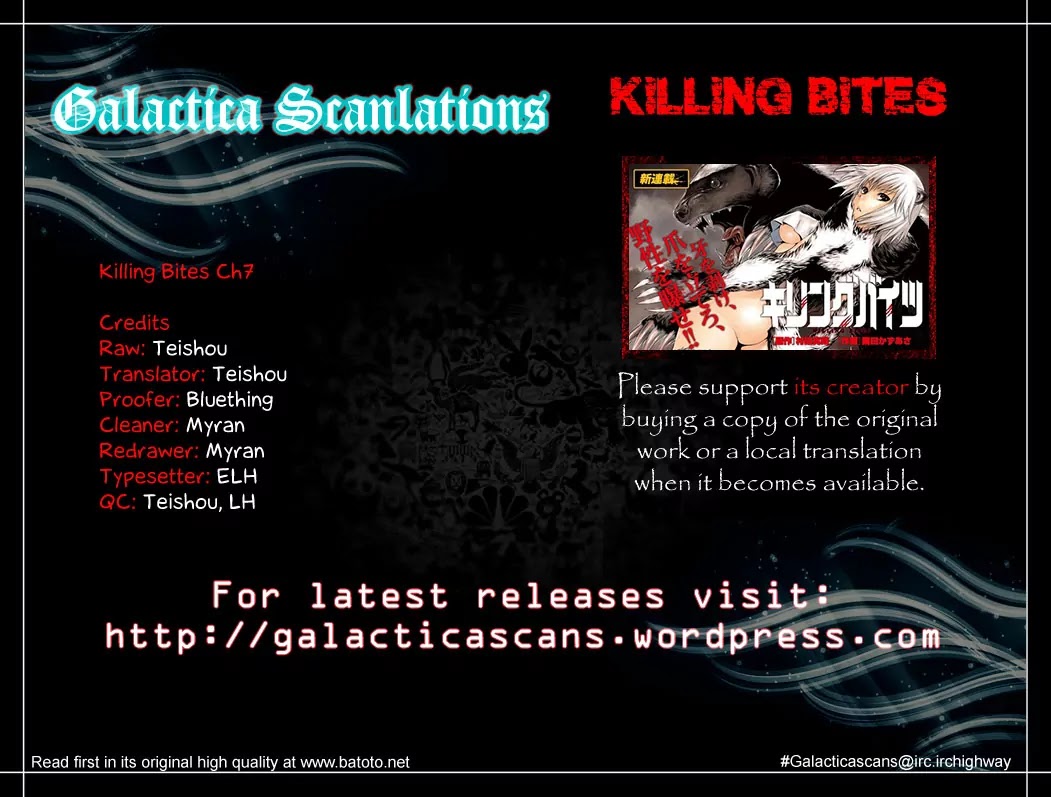 Killing Bites Chapter 7 page 1 - Chapter 7: It Just Feels Incredibly Right Somehow