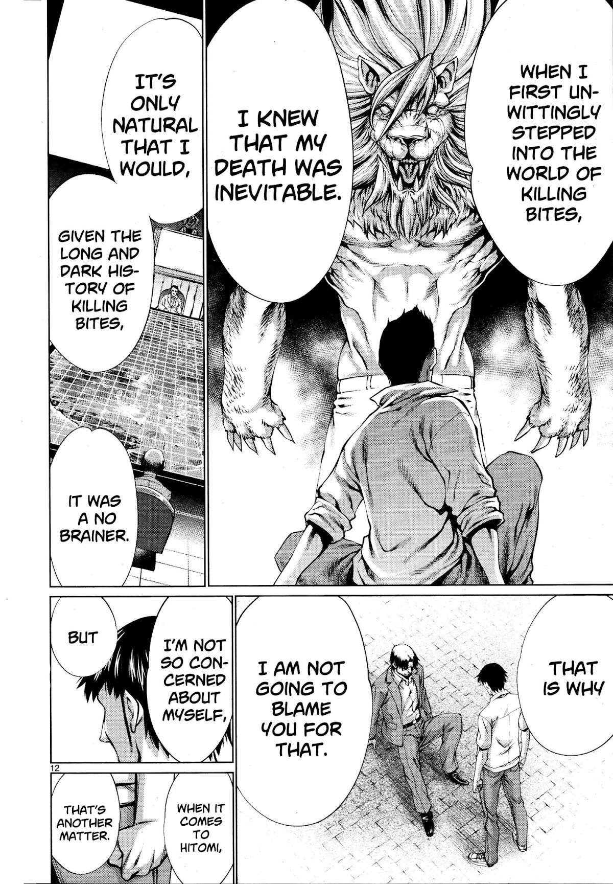 Killing Bites Chapter 72 page 13 - Chapter 72: "It Was You Who Saved Hitomi"