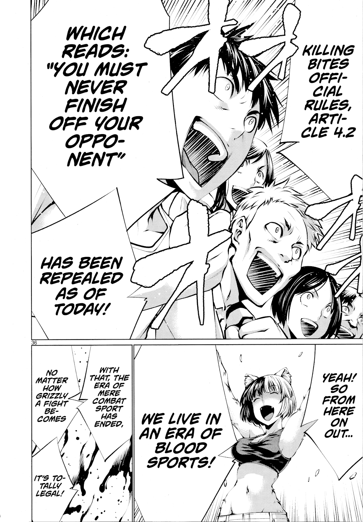 Killing Bites Chapter 74 page 32 - Chapter 74: "King of the Beasts"