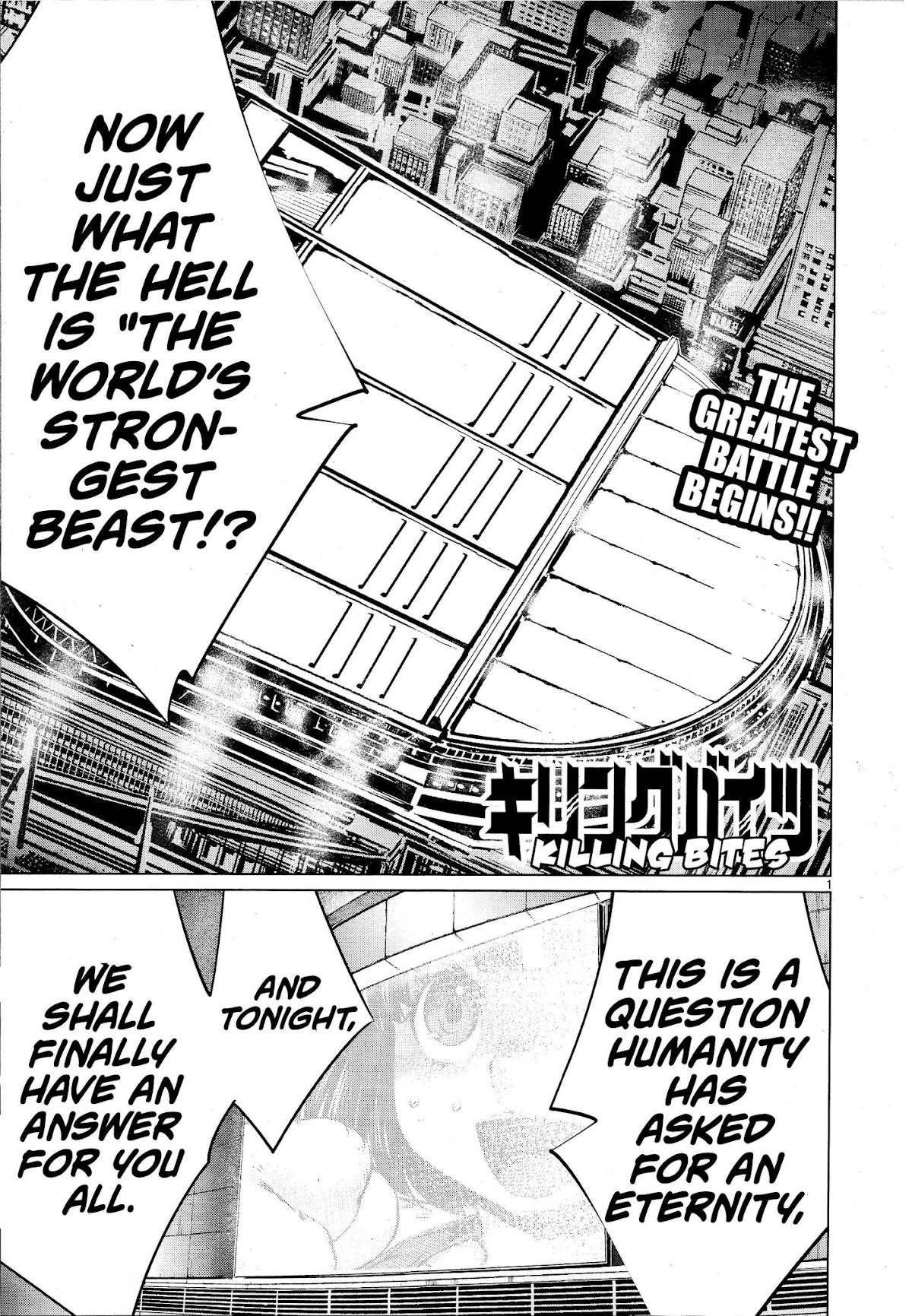 Killing Bites Chapter 75 page 1 - Chapter 75: "I'll Make Sure You’ll See Tasuku Again!"