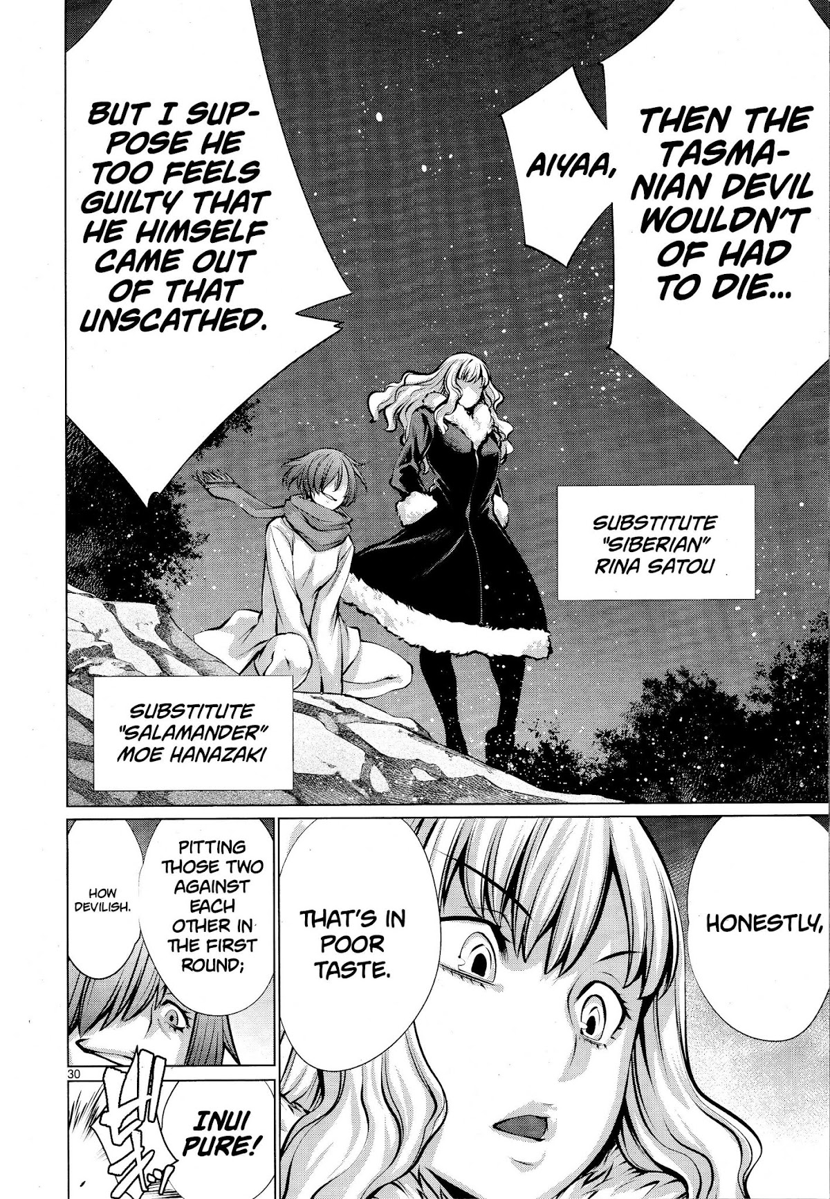 Killing Bites Chapter 75 page 28 - Chapter 75: "I'll Make Sure You’ll See Tasuku Again!"