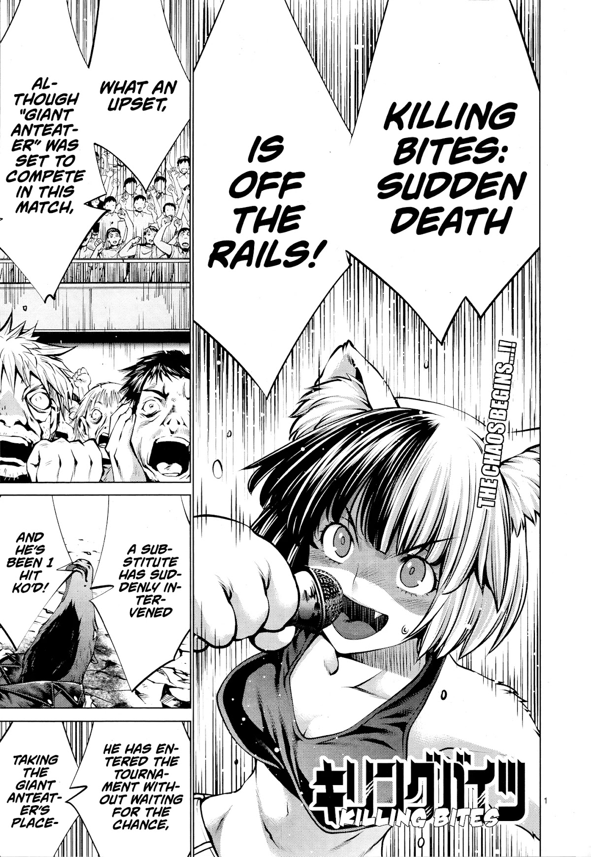Killing Bites Chapter 76 page 1 - Chapter 76: "You're Cuter and Stronger Than He Is"