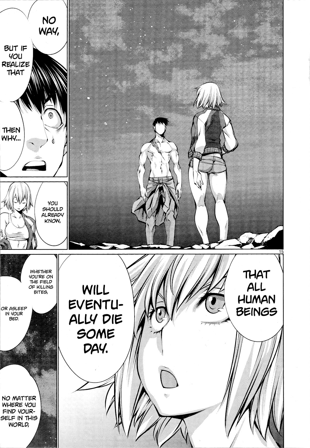 Killing Bites Chapter 77 page 16 - Chapter 77: "'I Won't Die' Is Never a Guarentee"