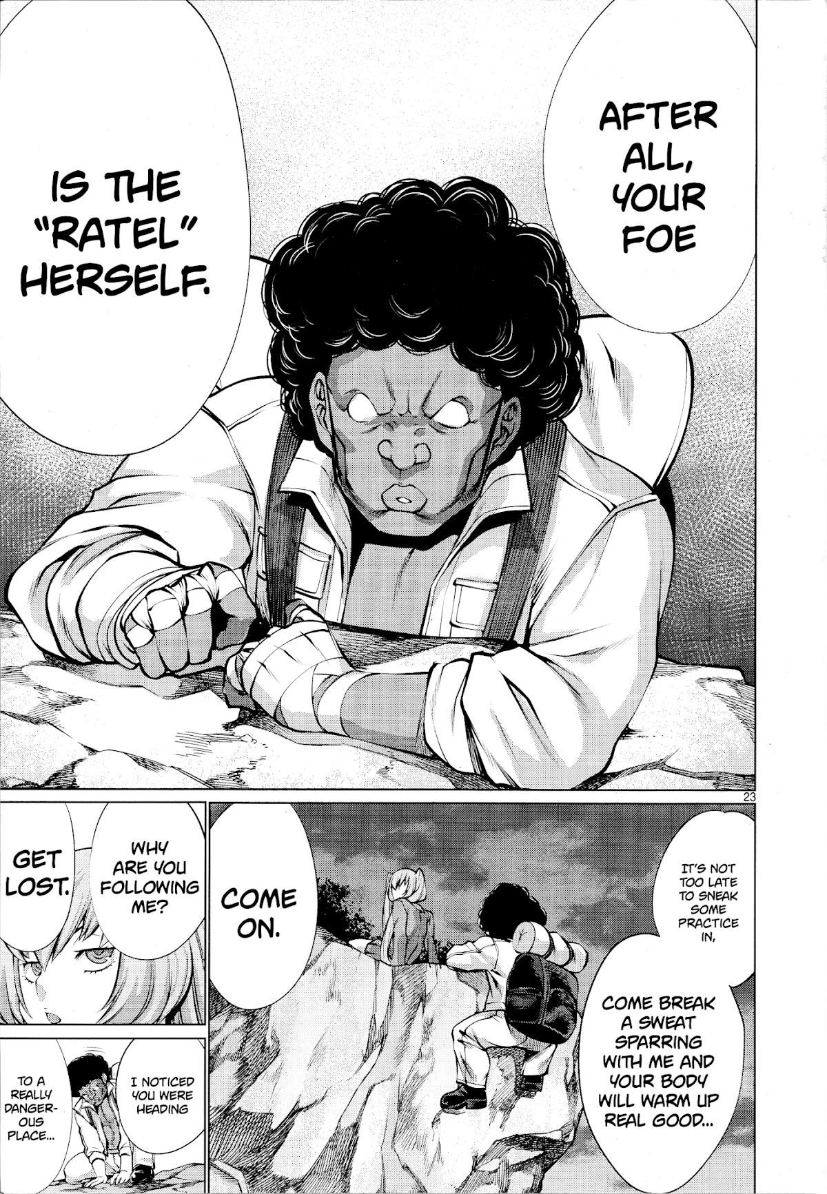 Killing Bites Chapter 77 page 23 - Chapter 77: "'I Won't Die' Is Never a Guarentee"