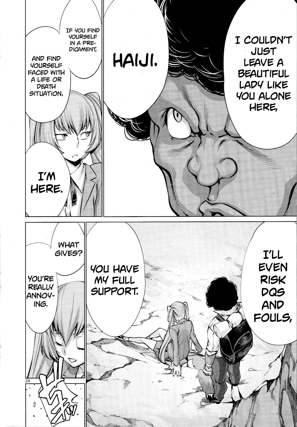 Killing Bites Chapter 77 page 24 - Chapter 77: "'I Won't Die' Is Never a Guarentee"