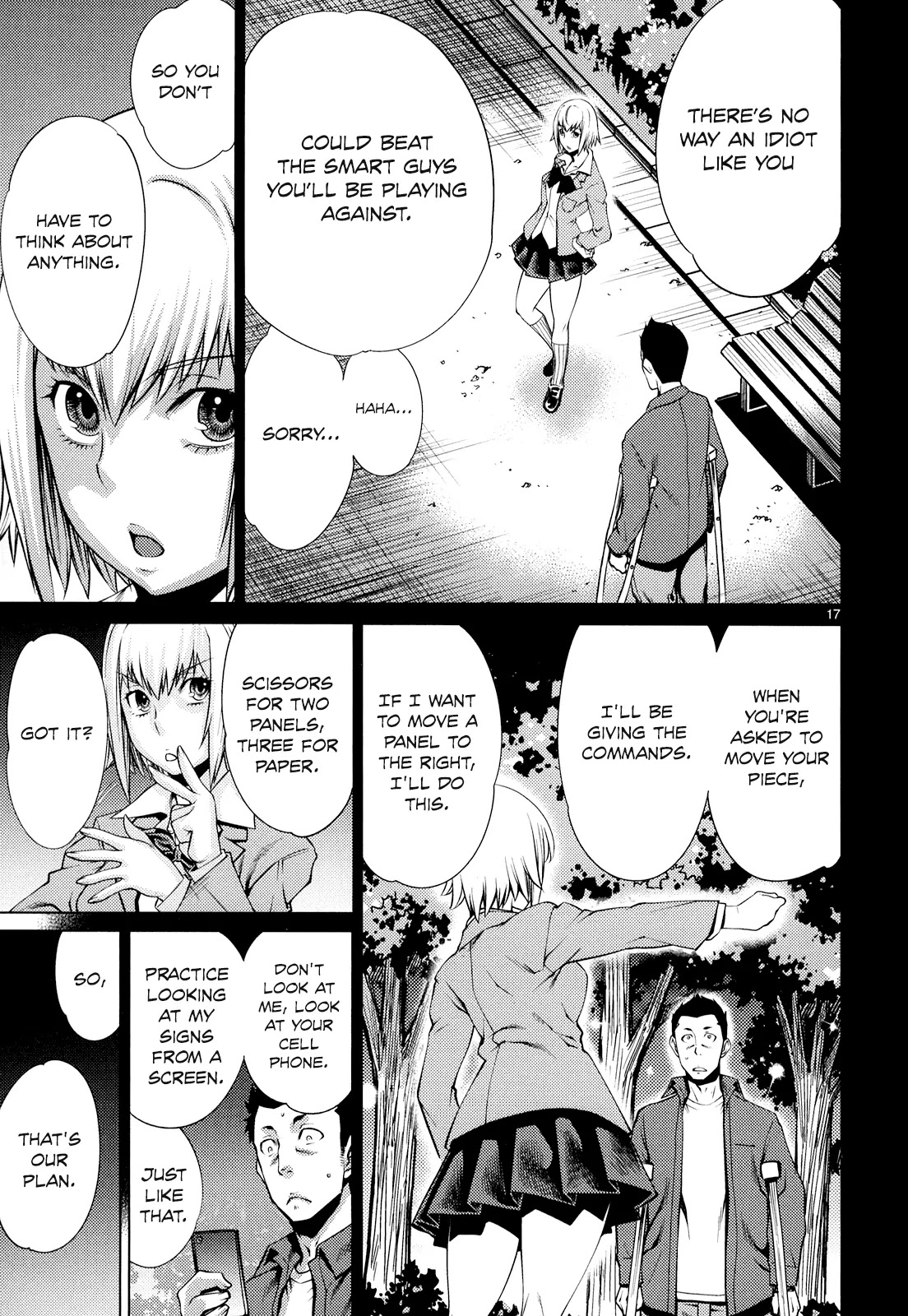Killing Bites Chapter 8 page 17 - Chapter 8: That's Why I Told You To Quit, You Trash!