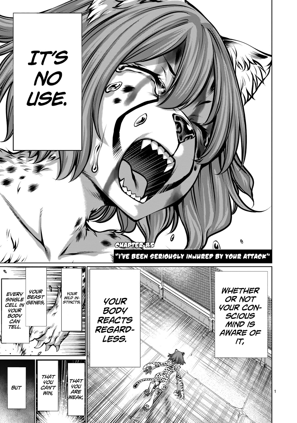 Killing Bites Chapter 85 page 1 - Chapter 85: "I've Been Seriously Injured by Your Attack"
