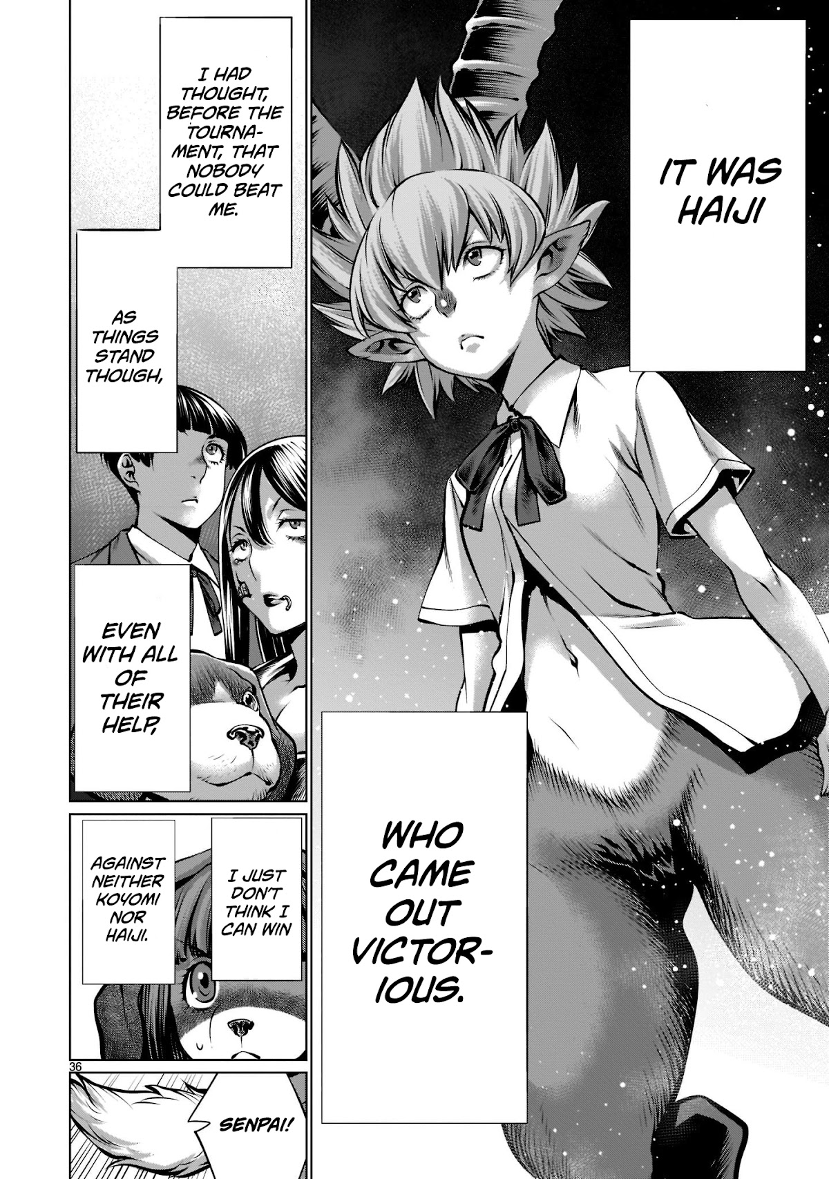 Killing Bites Chapter 95 page 34 - Chapter 95: "I Totally Lost My Confidence"