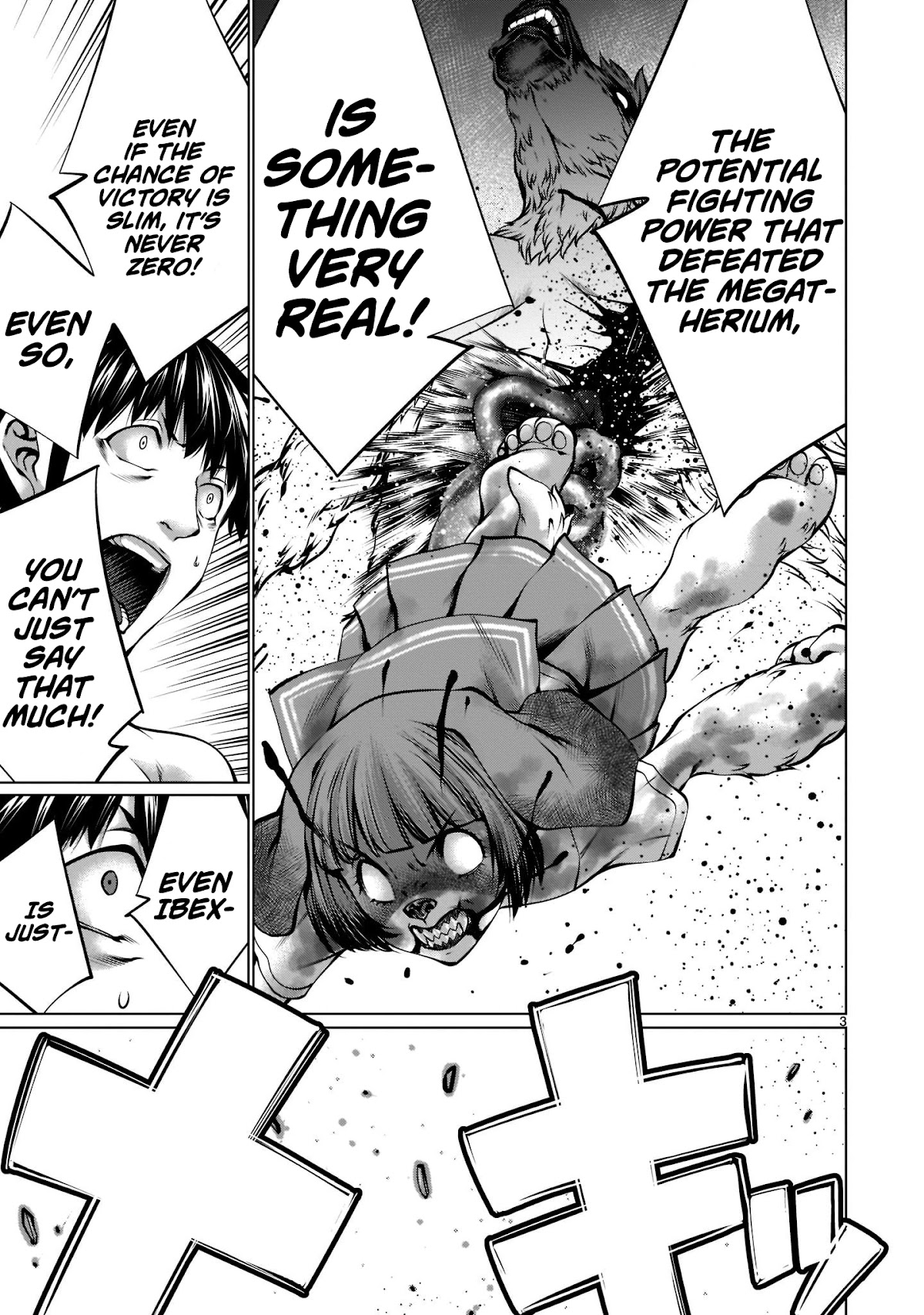 Killing Bites Chapter 96 page 3 - Chapter 96: "To Say the Least, I Think She's Invincible"