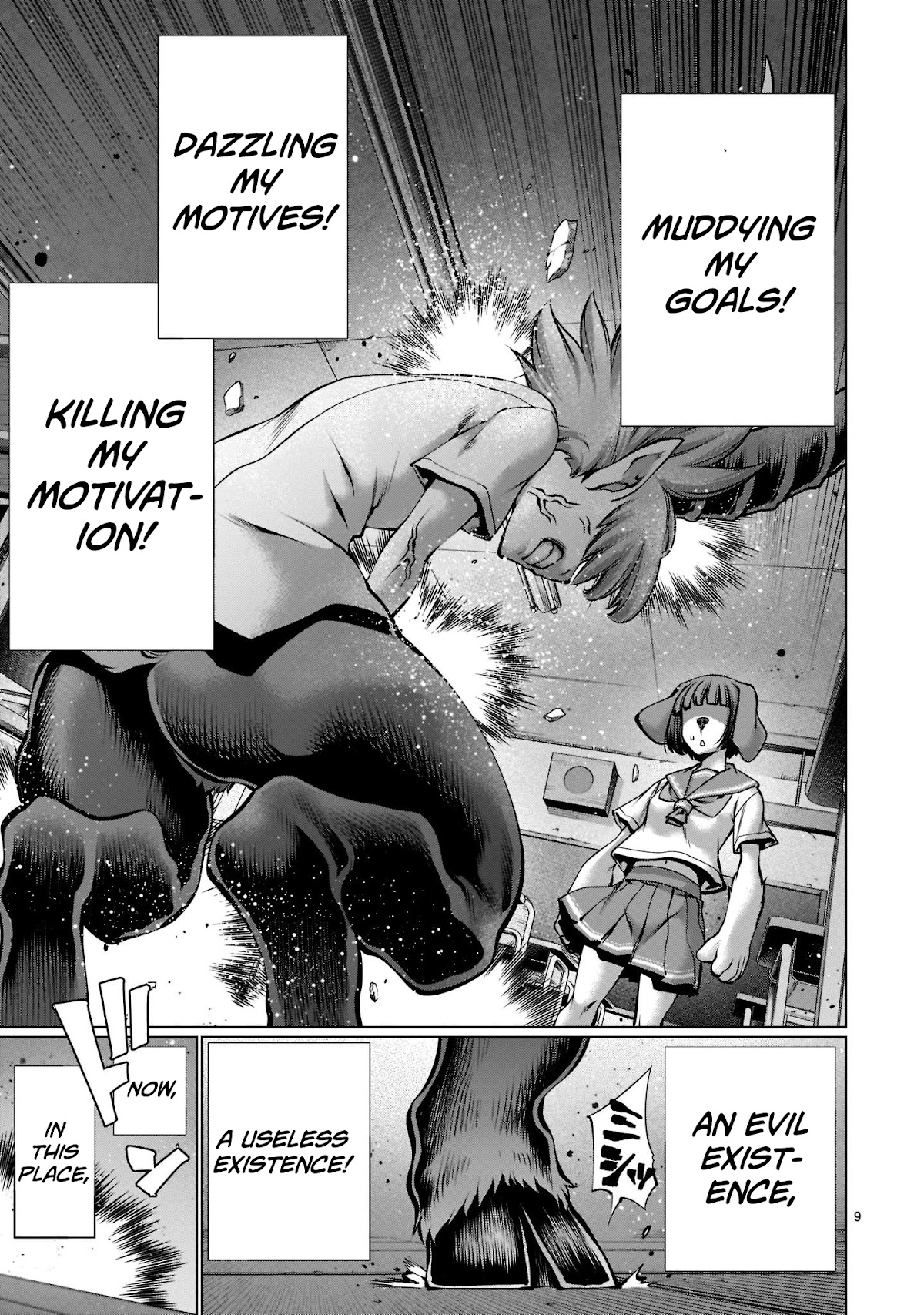 Killing Bites Chapter 97 page 9 - Chapter 97: "Give Up With All Your Might"