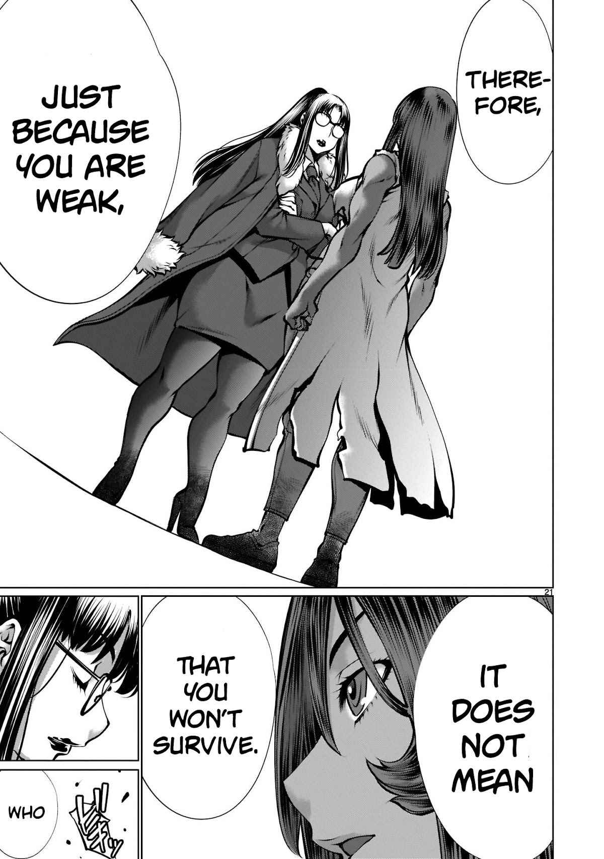 Killing Bites Chapter 98 page 21 - Chapter 98: "Who Do You Think Is Weak?"