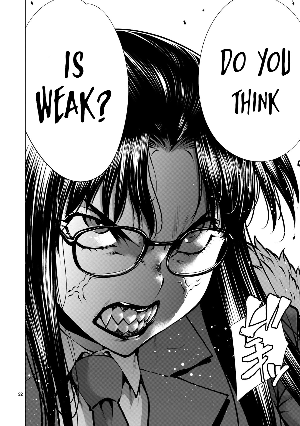 Killing Bites Chapter 98 page 22 - Chapter 98: "Who Do You Think Is Weak?"