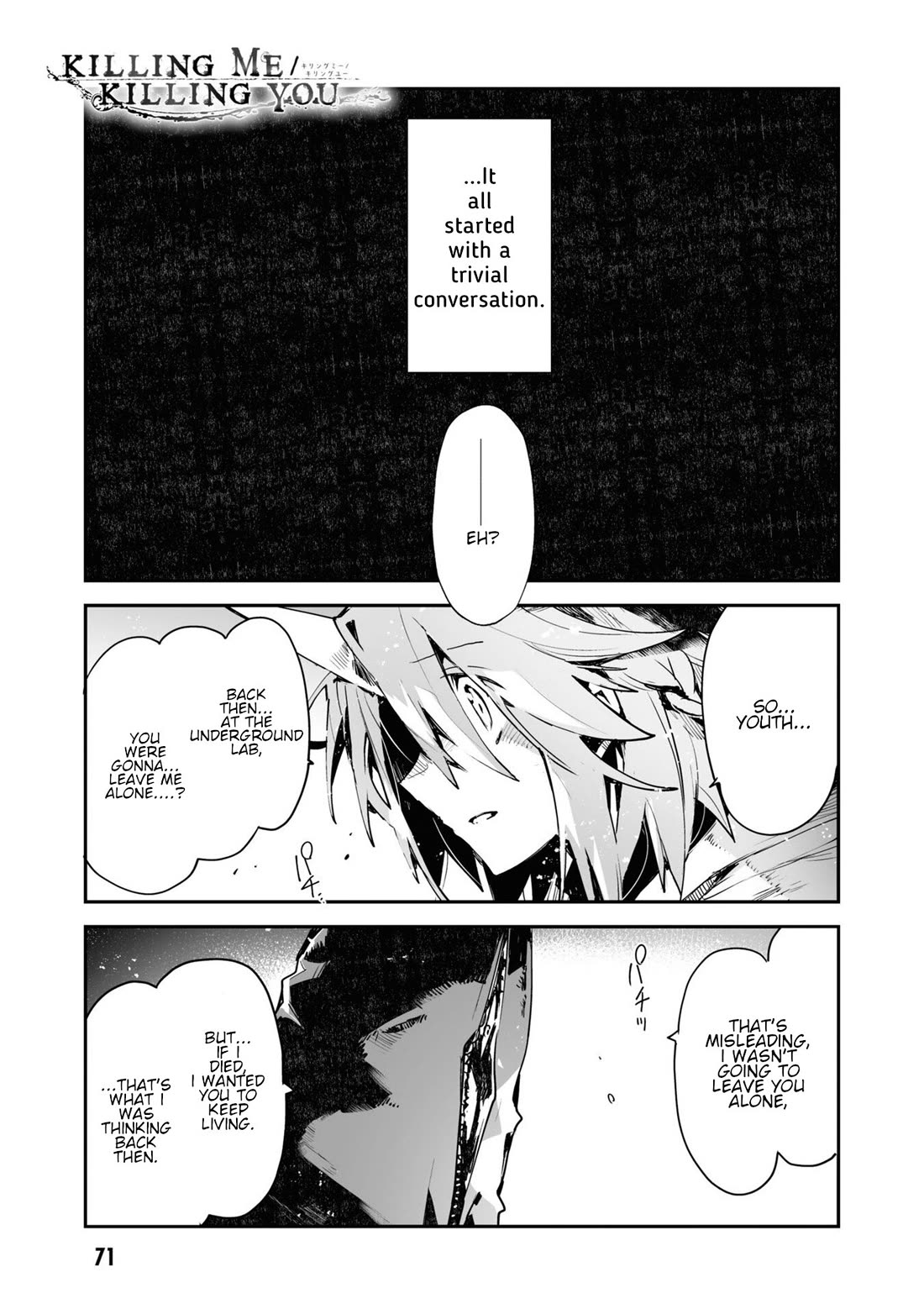 Killing me/Killing you Chapter 20 page 1 - Chapter 20: Journey's End, Forms Of Love