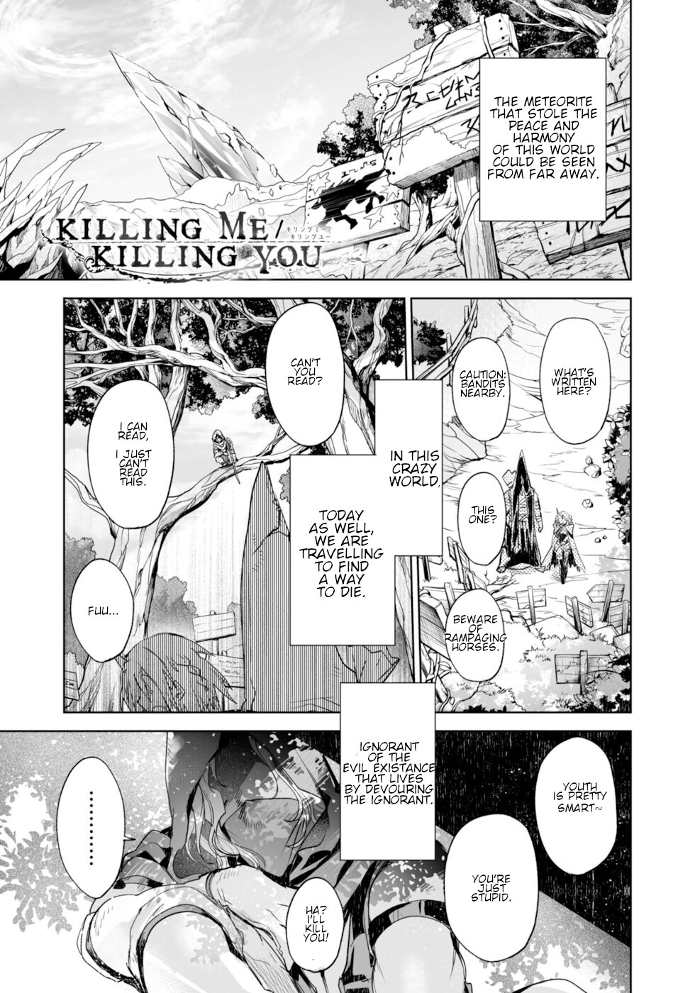 Killing me/Killing you Chapter 6 page 1 - Chapter 6: An Outing With The Gashlycrumb Bandits