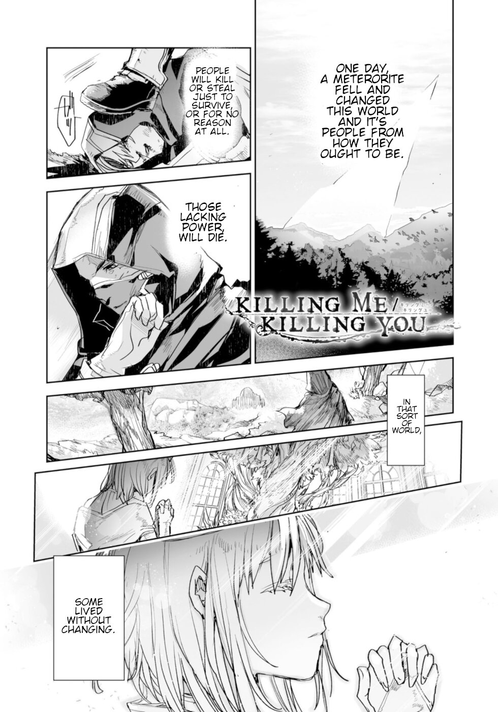 Killing me/Killing you Chapter 8 page 1 - Chapter 8: An Ordinary Place/Sacarament's Judgement
