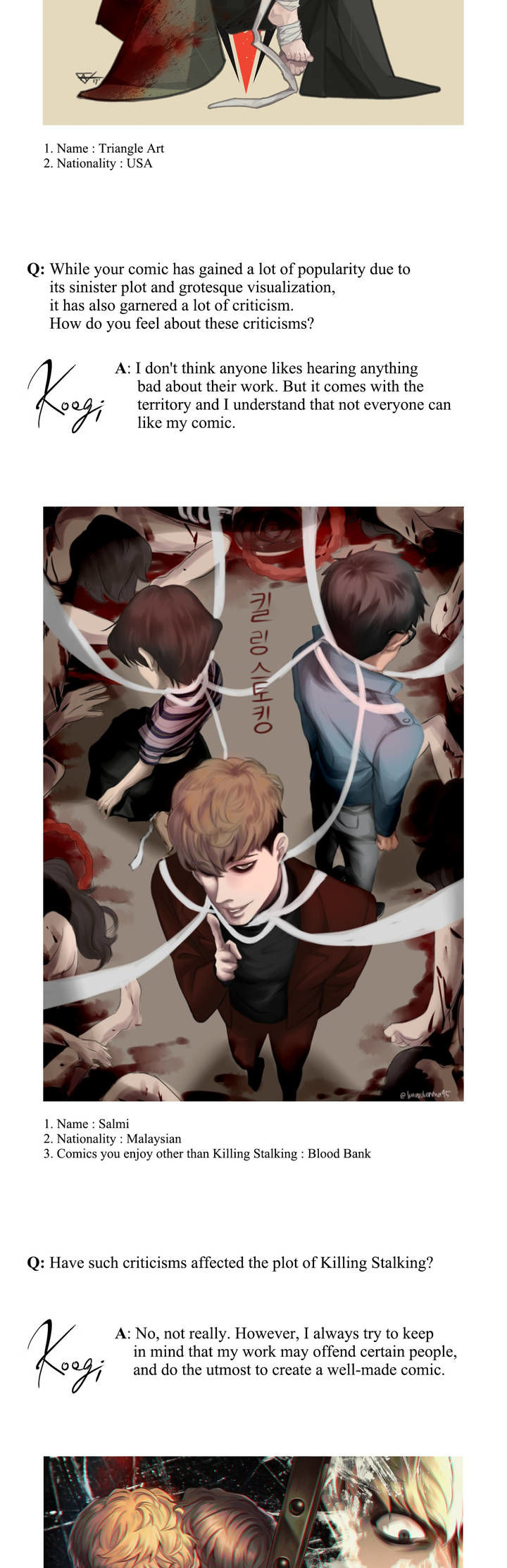 Killing Stalking Chapter 19.6 page 10 - Chapter 19.6 : Killing Stalking Fan Event Pt. 1