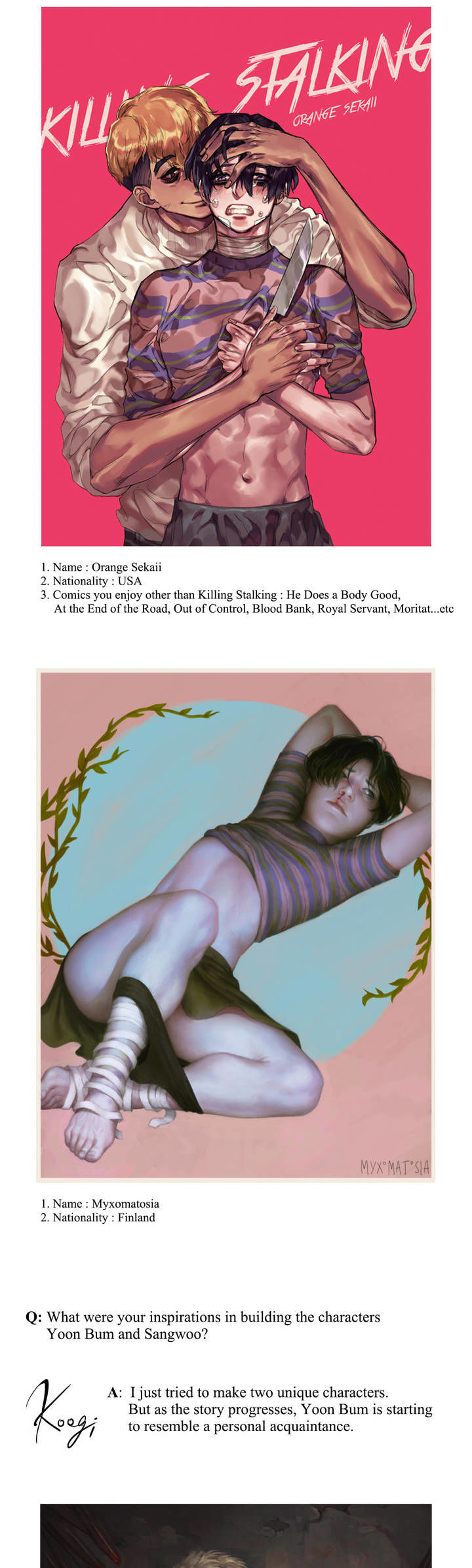 Killing Stalking Chapter 19.6 page 2 - Chapter 19.6 : Killing Stalking Fan Event Pt. 1