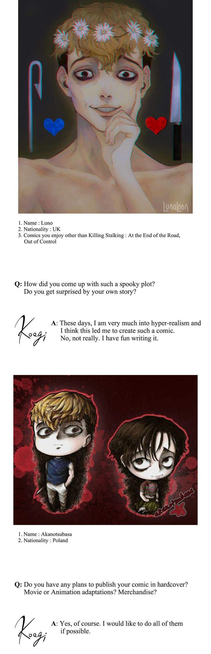 Killing Stalking Chapter 19.6 page 8 - Chapter 19.6 : Killing Stalking Fan Event Pt. 1