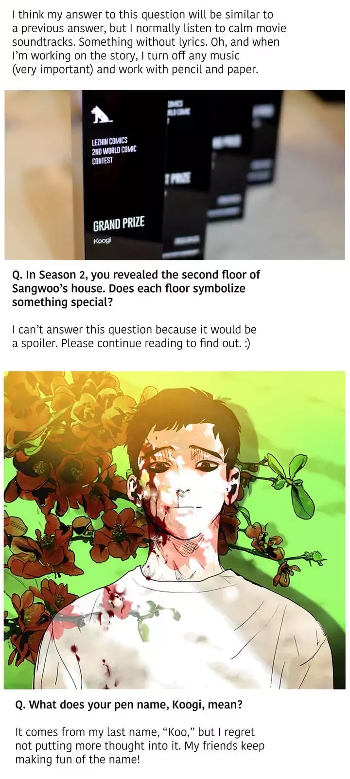 Killing Stalking Chapter 35.5 page 4 - Chapter 35.5: Q & A Special