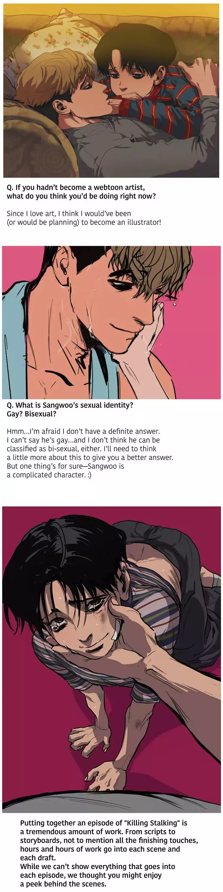 Killing Stalking Chapter 35.5 page 7 - Chapter 35.5: Q & A Special