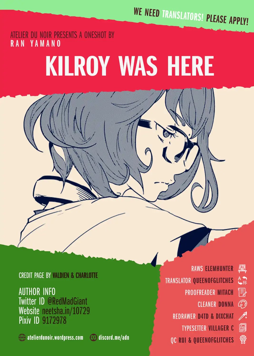 Kilroy Was Here Chapter 0 page 1 - Chapter 0: Oneshot