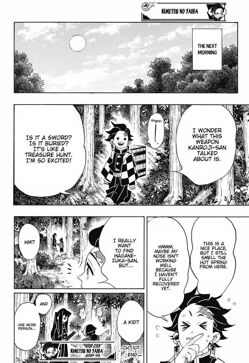 Kimetsu no Yaiba Chapter 101 page 18 - Chapter 101: A Secret