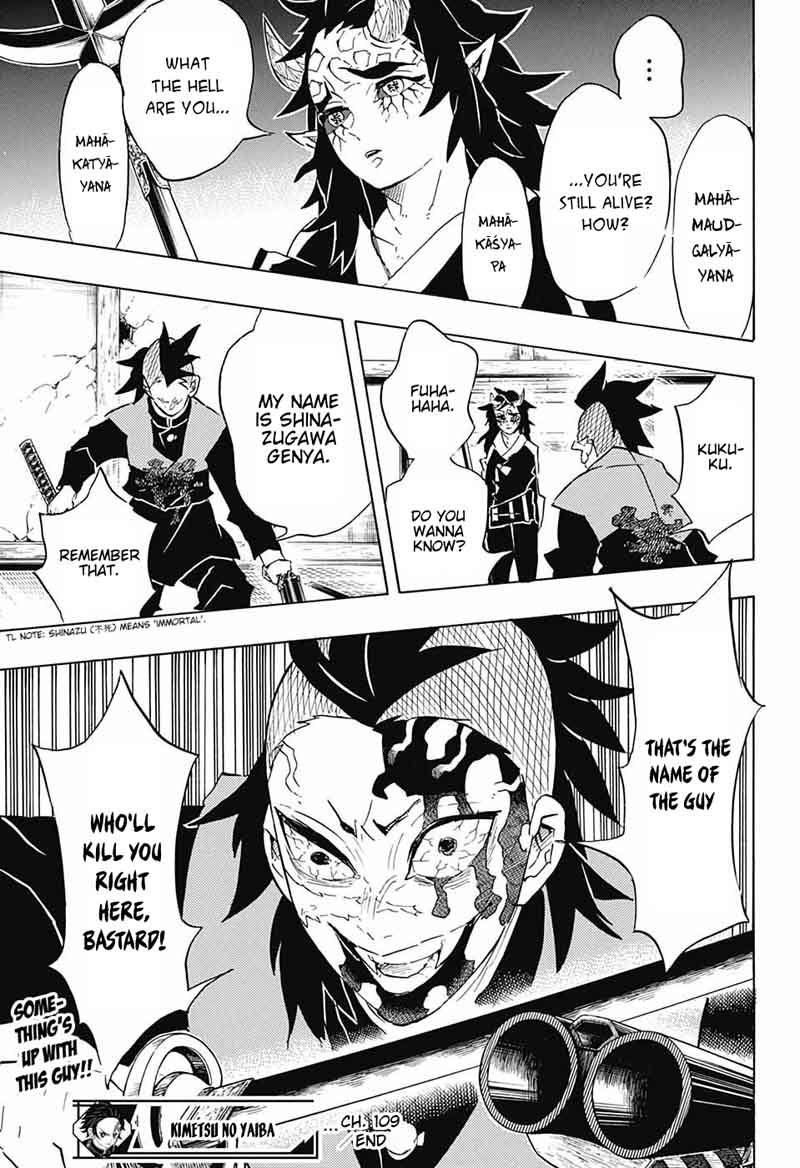 Kimetsu no Yaiba Chapter 109 page 19 - Chapter 109: Won't Die