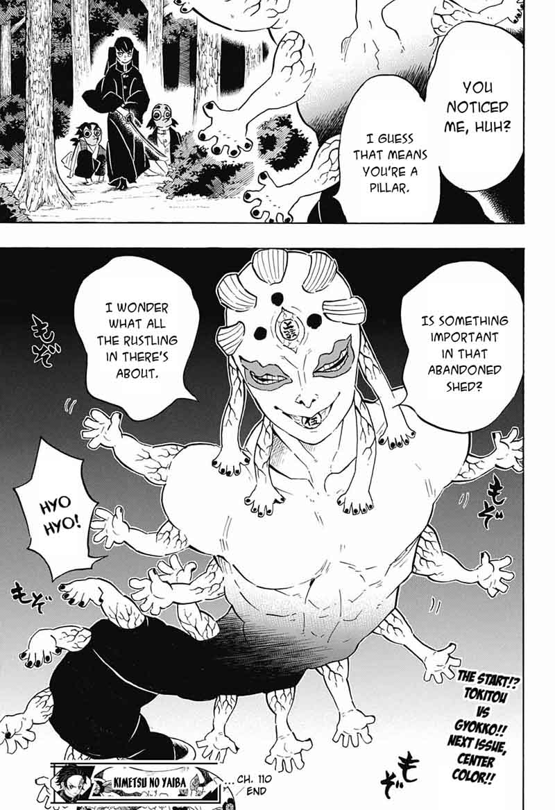 Kimetsu no Yaiba Chapter 110 page 19 - Chapter 110: Sneaking Around