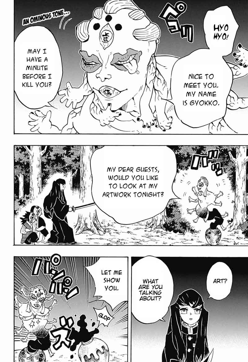 Kimetsu no Yaiba Chapter 111 page 2 - Chapter 111: Pretentious Artist
