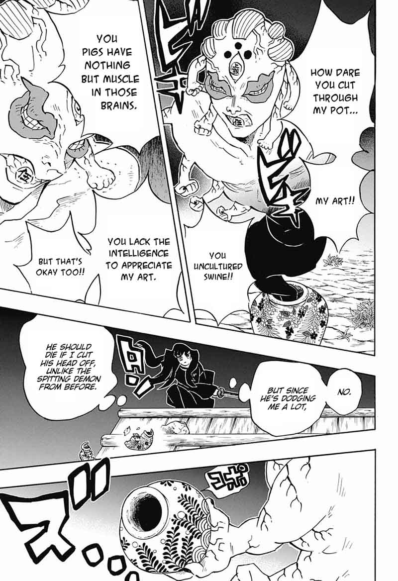 Kimetsu no Yaiba Chapter 111 page 9 - Chapter 111: Pretentious Artist