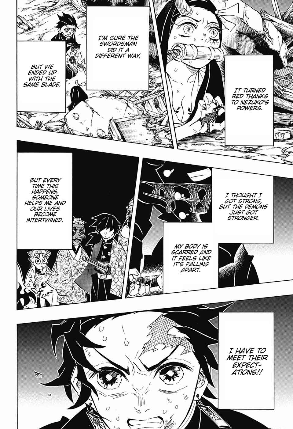 Kimetsu no Yaiba Chapter 113 page 4 - Chapter 113: Bright Red Blade