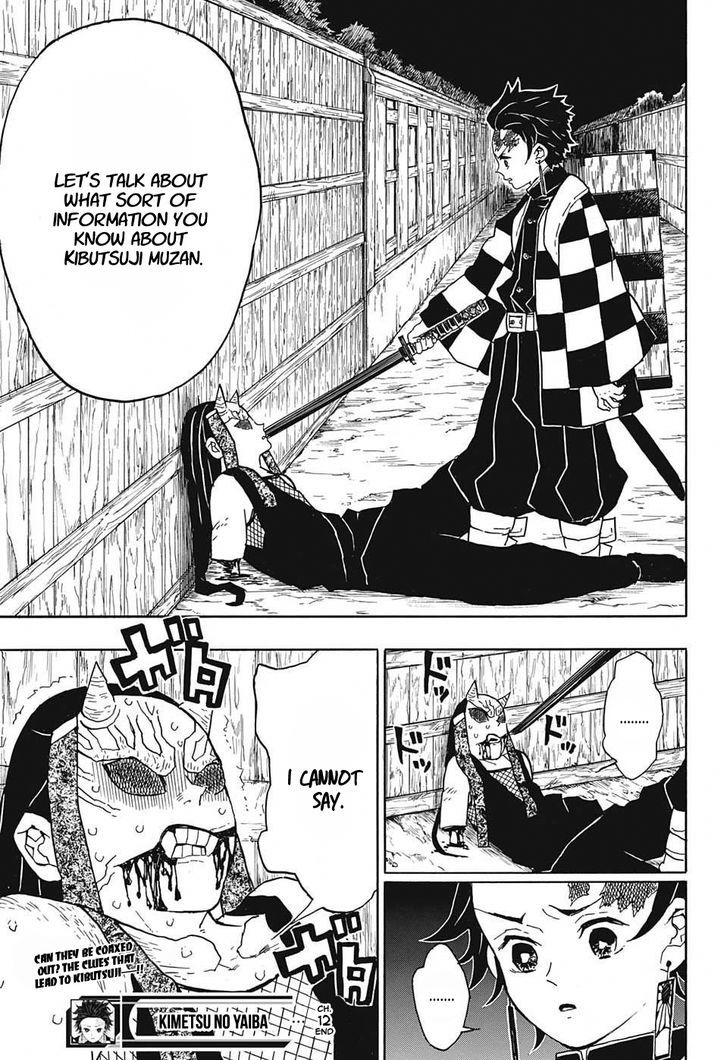 Kimetsu no Yaiba Chapter 12 page 19 - Chapter 12: I Can't Tell You