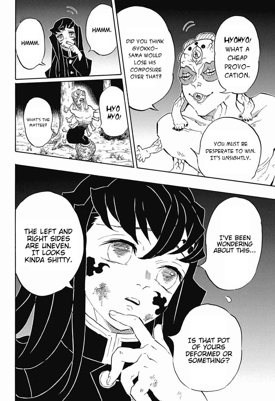 Kimetsu no Yaiba Chapter 120 page 4 - Chapter 120: Trading Insults