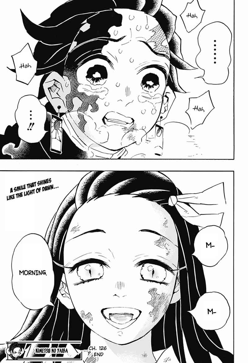 Kimetsu no Yaiba Chapter 126 page 18 - Chapter 126: Daybreak and First Light