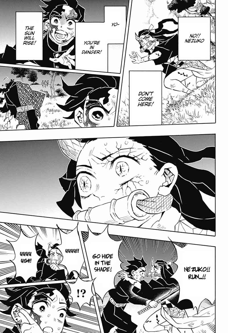 Kimetsu no Yaiba Chapter 126 page 3 - Chapter 126: Daybreak and First Light