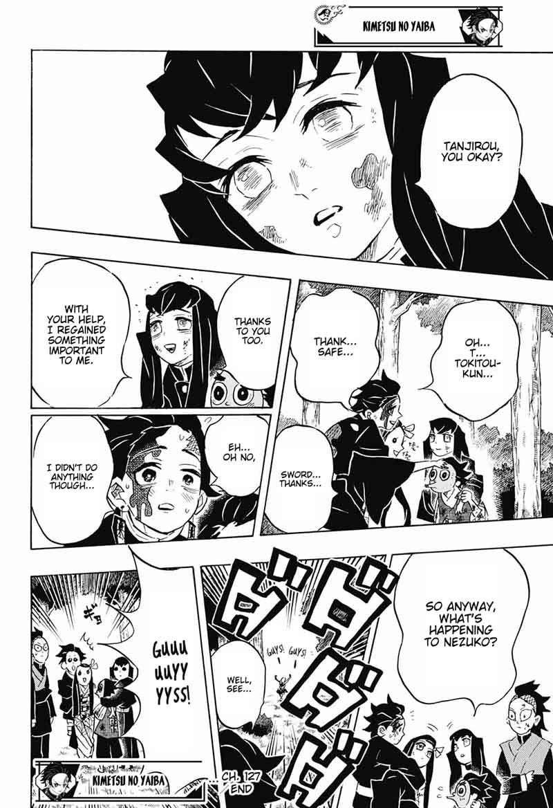 Kimetsu no Yaiba Chapter 127 page 17 - Chapter 127: The Rumble of Victory