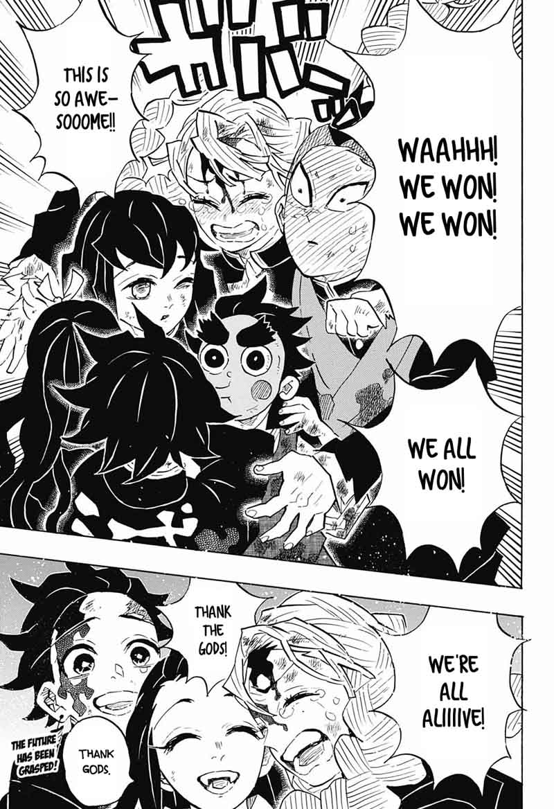 Kimetsu no Yaiba Chapter 127 page 18 - Chapter 127: The Rumble of Victory