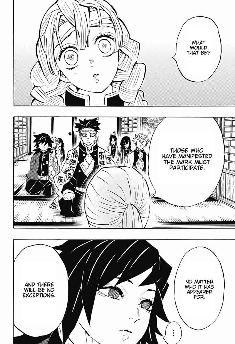 Kimetsu no Yaiba Chapter 129 page 6 - Chapter 129: To Become a Marked One