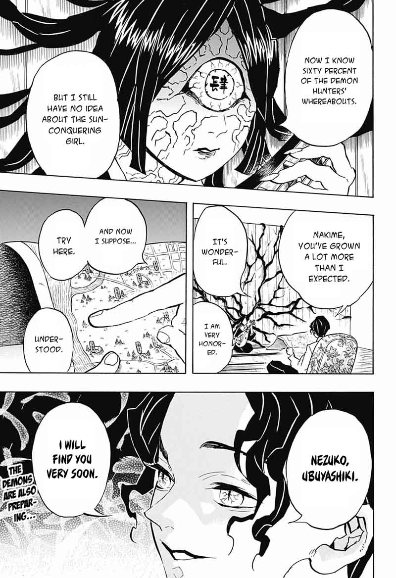 Kimetsu no Yaiba Chapter 134 page 19 - Chapter 134: Repetitive Action