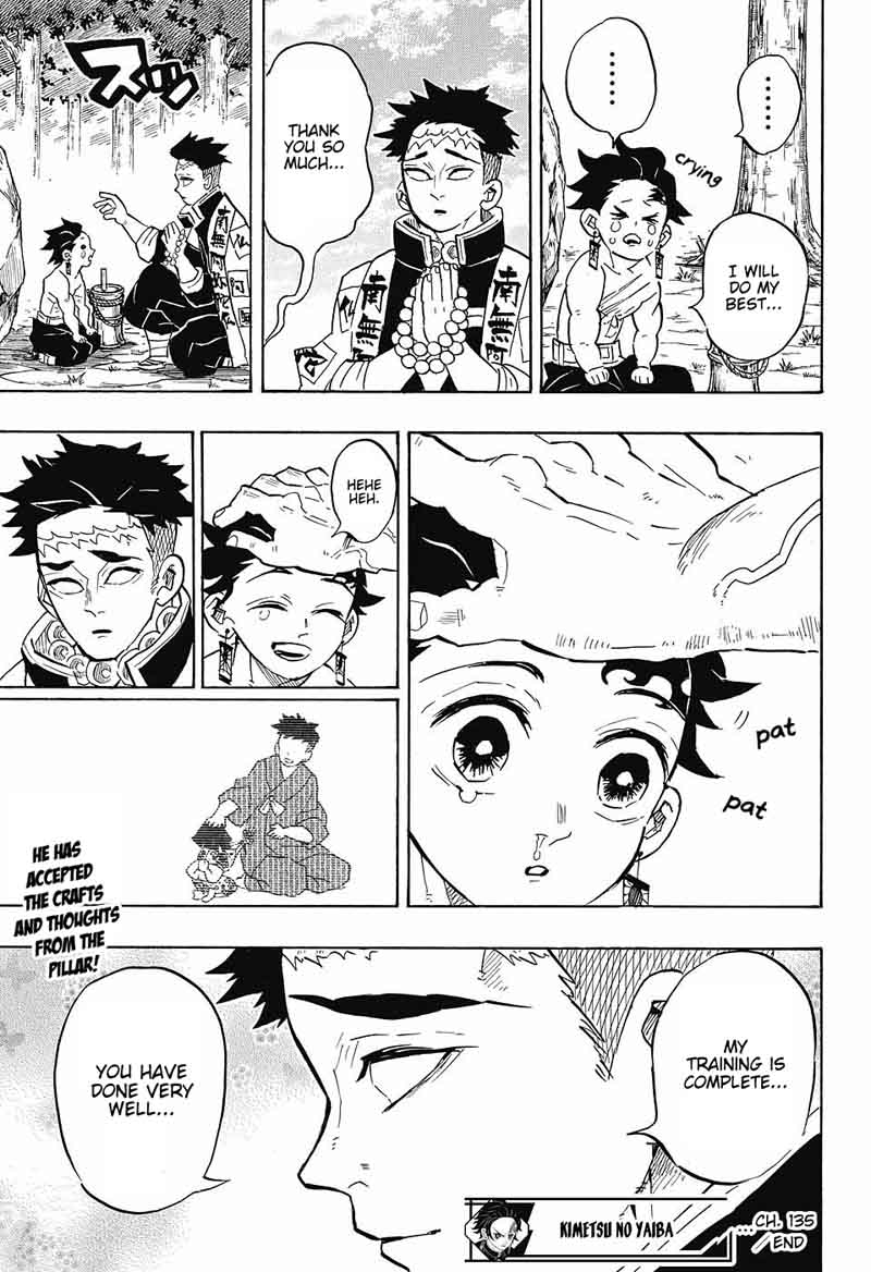 Kimetsu no Yaiba Chapter 135 page 19 - Chapter 135: Gyomei Himejima
