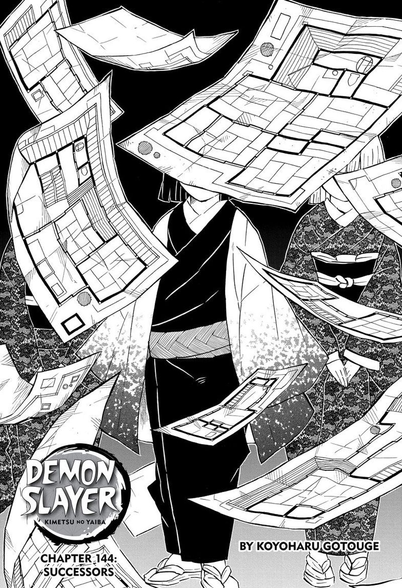 Kimetsu no Yaiba Chapter 144 page 1 - Chapter 144: Successors