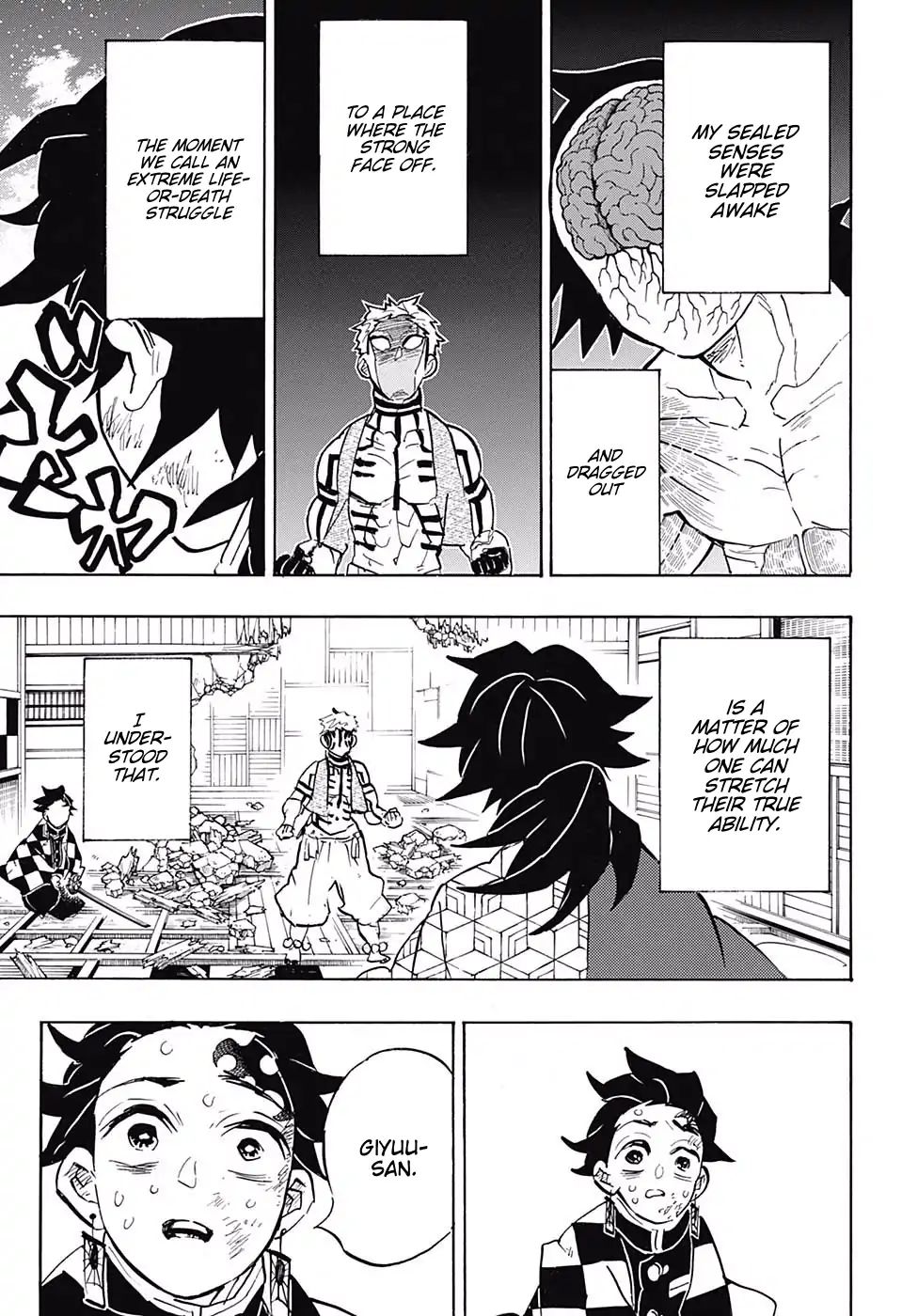Kimetsu no Yaiba Chapter 150 page 3 - Chapter 150: Noticing